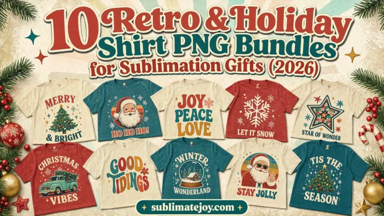 10 Retro and Holiday Shirt PNG Bundles for Sublimation Gifts (2026)
