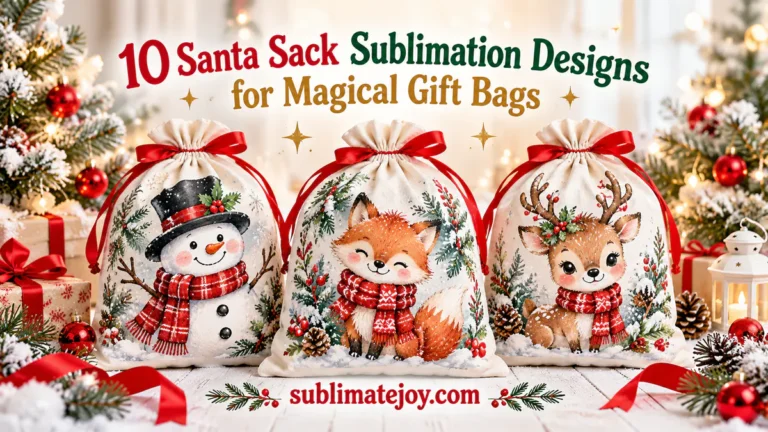 10 Santa Sack Sublimation Designs for Magical Gift Bags