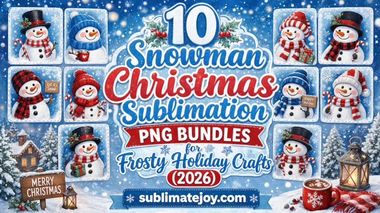 10 Snowman Christmas Sublimation PNG Bundles for Frosty Holiday Crafts (2026)