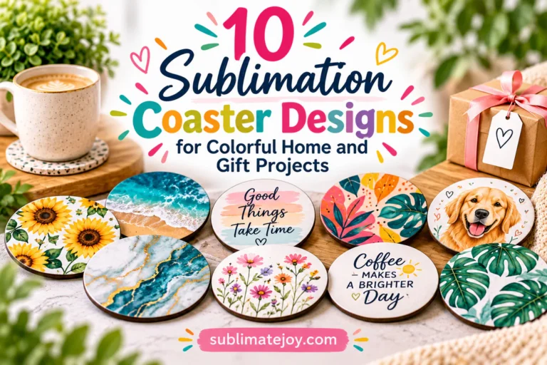 10 Sublimation Coaster Designs for Colorful Home and Gift Projects (2026)
