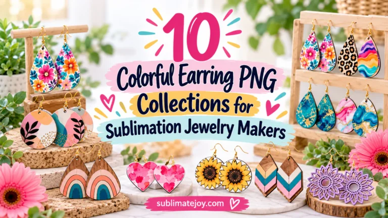 Earrings & Jewelry sublimation designs