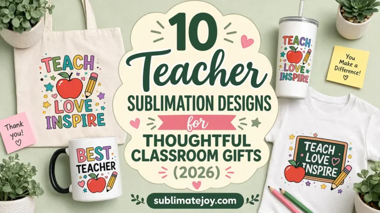 10 Teacher Sublimation Designs for Thoughtful Classroom Gifts (2026)
