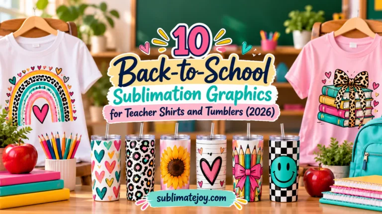 10 Back-to-School Sublimation Graphics for Teacher Shirts and Tumblers (2026)