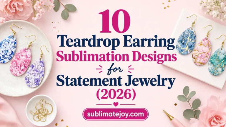 10 Teardrop Earring Sublimation Designs for Statement Jewelry (2026)