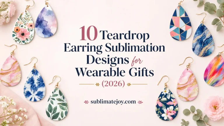 10 Teardrop Earring Sublimation Designs for Wearable Gifts (2026)