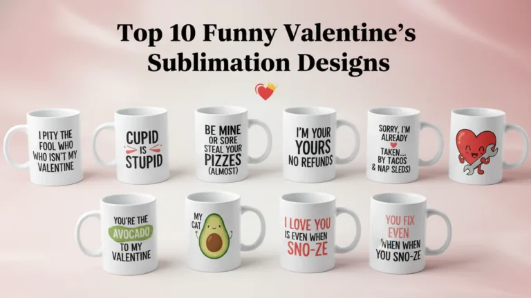 Top 10 Funny Valentine's Sublimation Designs