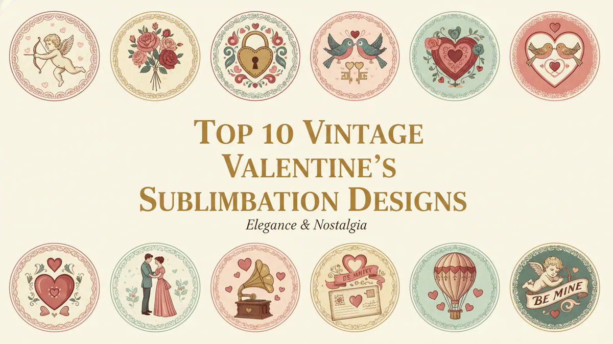 Top 10 Vintage Valentine’s Sublimation Designs collection cover