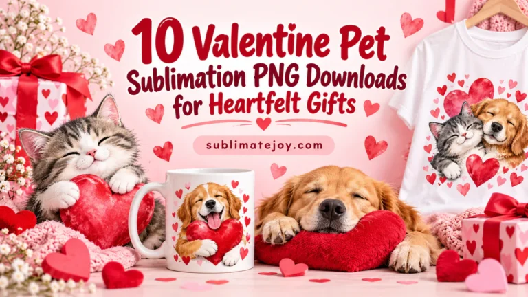 10 Valentine Pet Sublimation PNG Downloads for Heartfelt Gifts