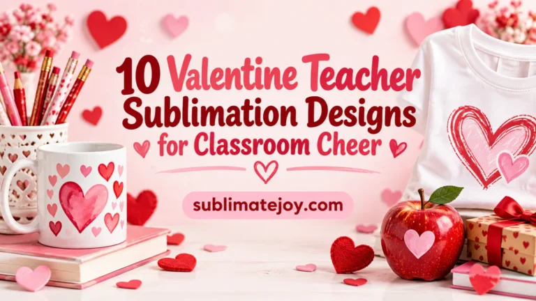 10 Valentine Teacher Sublimation Designs for Classroom Cheer