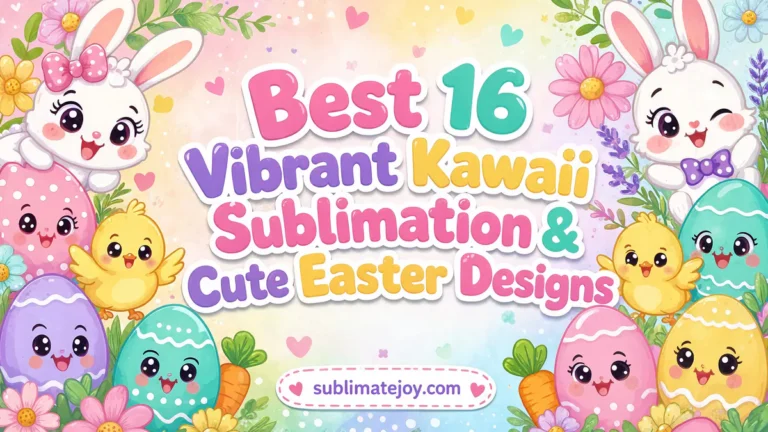 Best 16 Vibrant Kawaii Sublimation & Cute Easter Designs