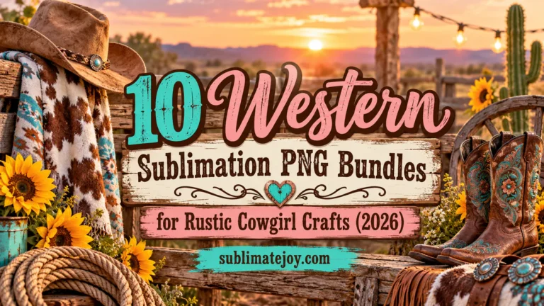 10 Western Sublimation PNG Bundles for Rustic Cowgirl Crafts (2026)