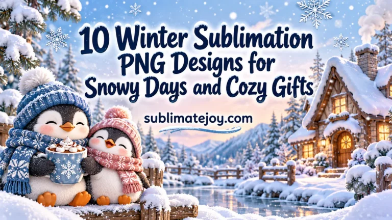 10 Winter Sublimation PNG Designs for Snowy Days and Cozy Gifts